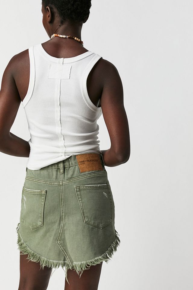 OneTeaspoon Junkyard Relaxed Denim Mini Skirt #1