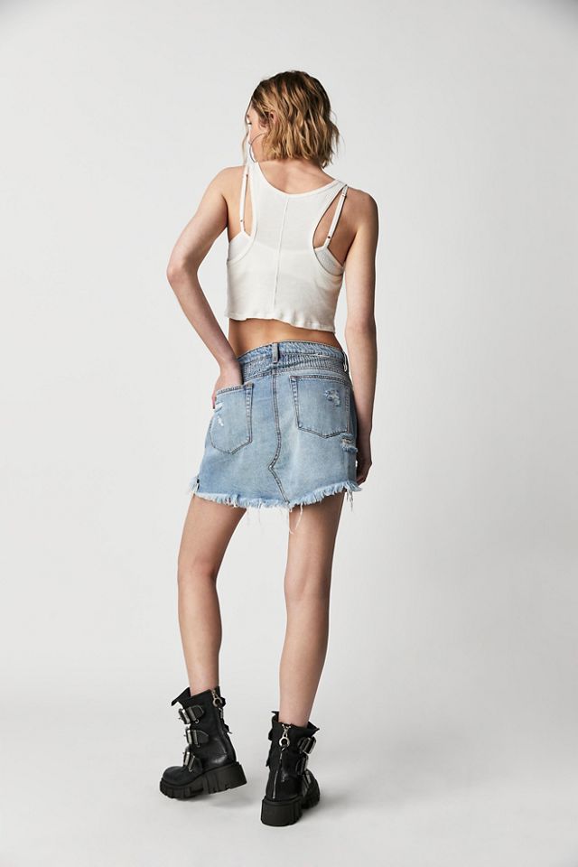 OneTeaspoon Junkyard Relaxed Denim Mini Skirt #1