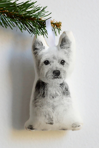 Ornement De Noël Sandicast – Sculpture Yorkshire Terrier Avec écharpe – Décoration De Sapin Ou D'intérieur