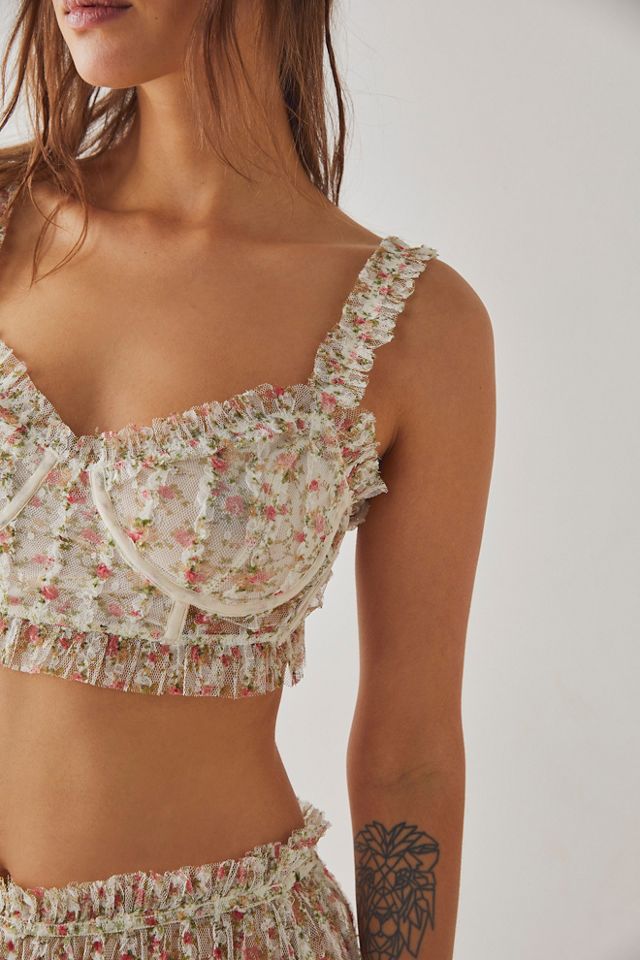 Free People Gimme Butterflies Longline Bra