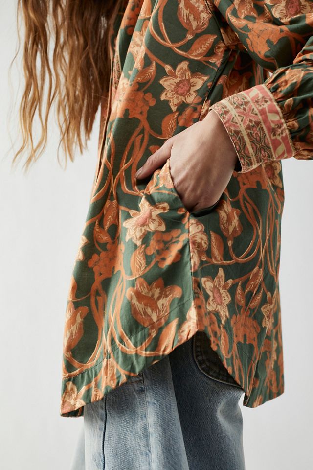 Floral Printed Green Tunics: Buy Floral Printed Green Tunics Online only at  Pernia's Pop-Up Shop 2023