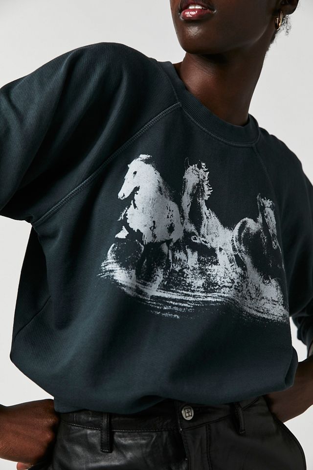 Wild Horses Raglan Crew #2