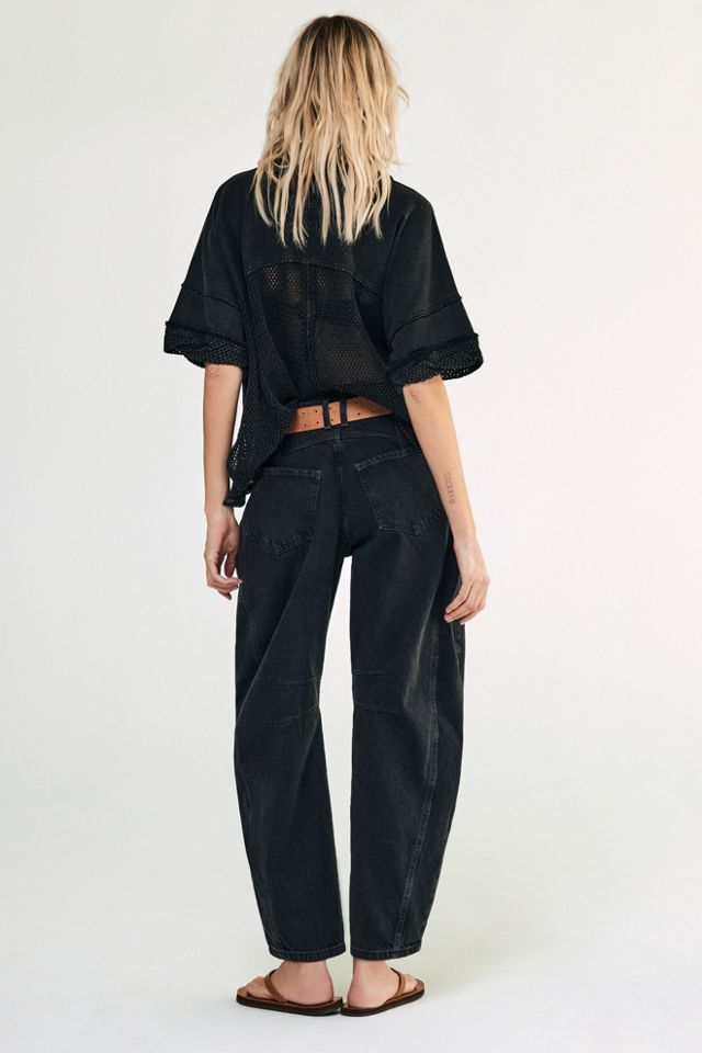 Obsessed with these barrel jeans from @Free People perfect