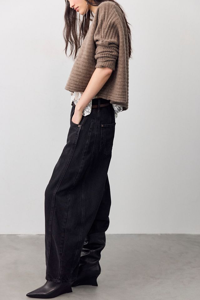 Jeans barrel taille mi-haute We The Free Good Luck #1