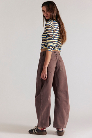 We The Free Good Luck Mid-Rise Barrel Jeans