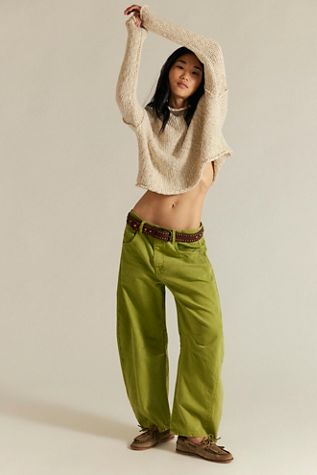 Jeans barrel taille mi-haute We The Free Good Luck