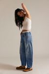 We The Free Good Luck Mid-Rise Barrel Jeans