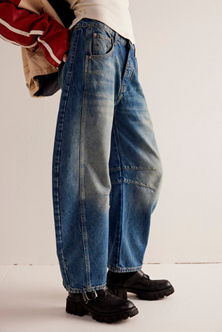 We The Free Good Luck Mid-Rise Barrel Jeans product page