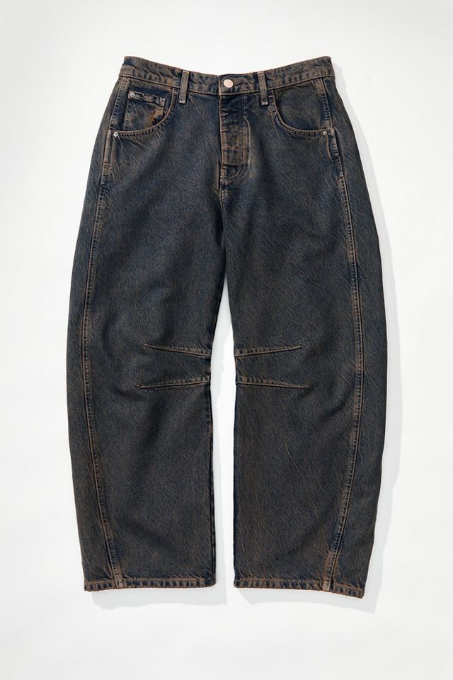 We The Free Good Luck Mid Rise Barrel Jeans Free People