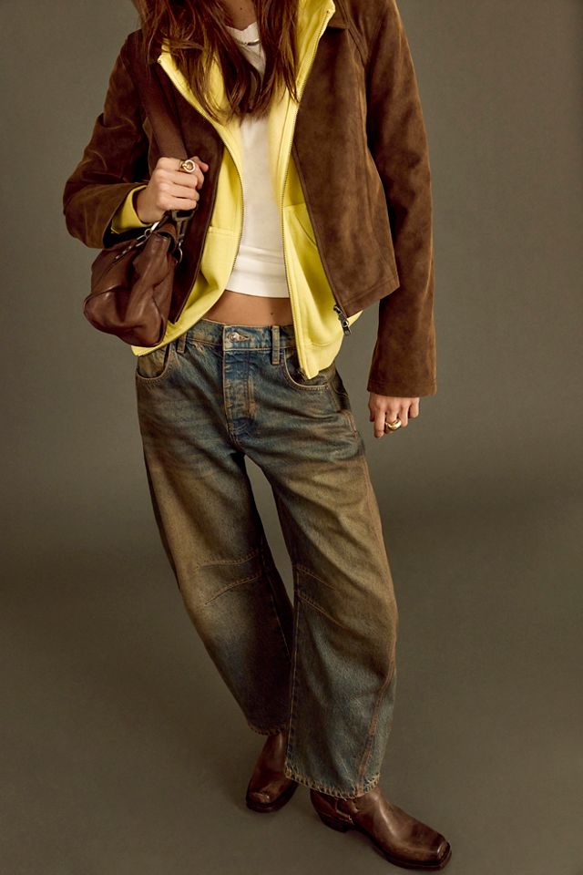 We The Free Good Luck Mid-Rise Barrel Jeans #1