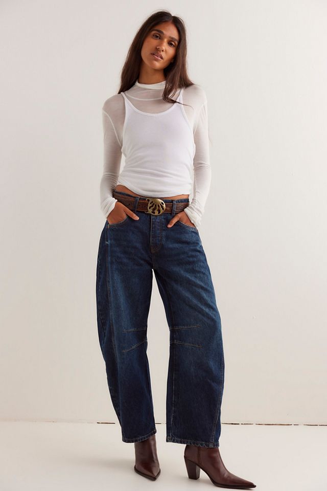 We The Free Good Luck Mid-Rise Barrel Jeans #2