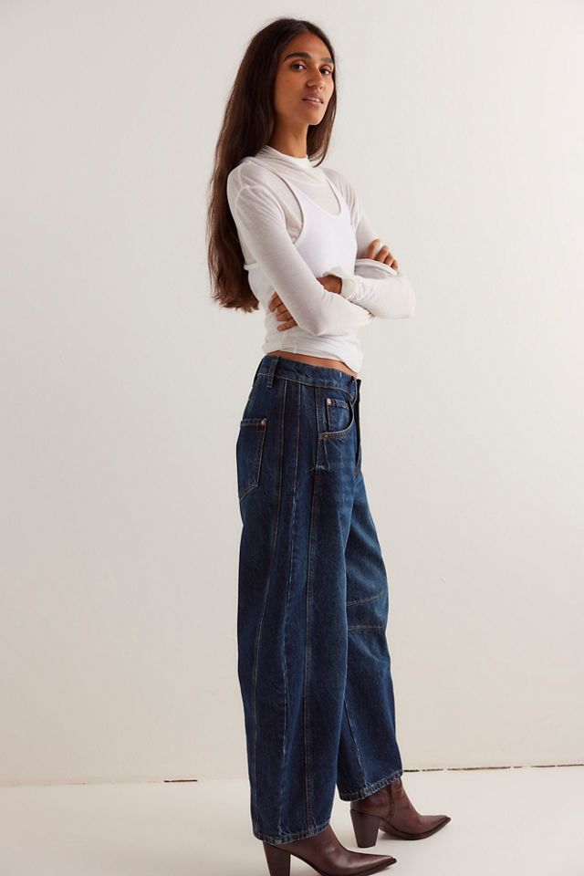 We The Free Good Luck Mid-Rise Barrel Jeans #3