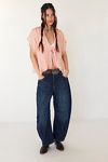 We The Free Good Luck Mid-Rise Barrel Jeans