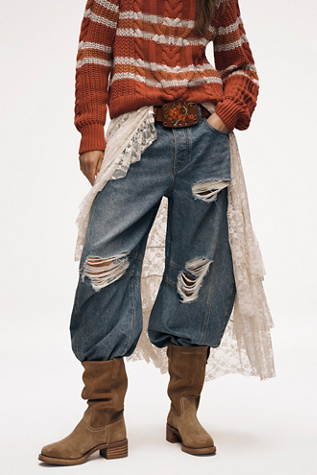 We The Free Good Luck Mid-Rise Barrel Jeans product page