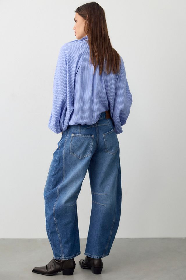 We The Free Good Luck Mid-Rise Barrel Jeans #1