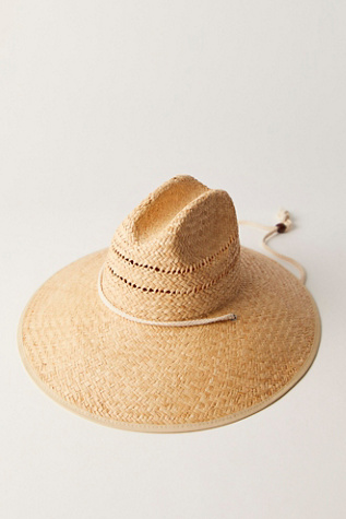 The Vista Straw Hat by Lack of Color at Free People in White, Size: Small