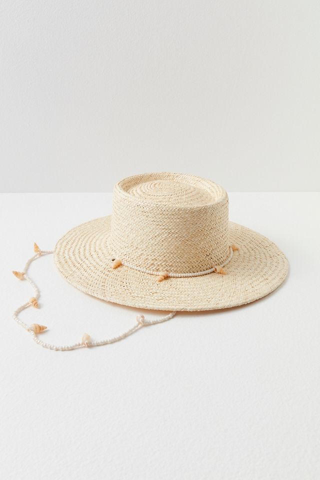 Seashells Straw Boater Hat | Free People