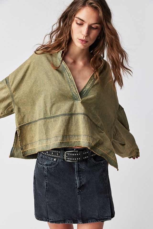 Free People Jude Denim Pullover. 4