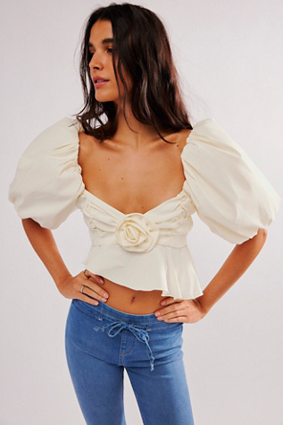 For Love & Lemons Judith Crop Blouse