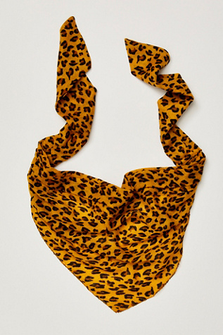 Honey Hair Scarf by Curried Myrrh at Free People in Cinnamon