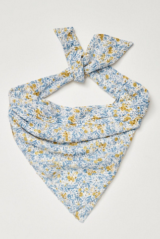 Honey Hair Scarf By Curried Myrrh At Free People In Cerulian