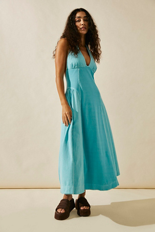 Robe-tunique midi à imprimé estival avec des liens à nouer devant sur