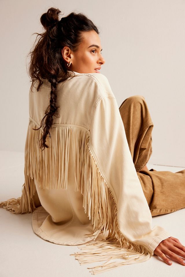 Boho clearance fringe jacket