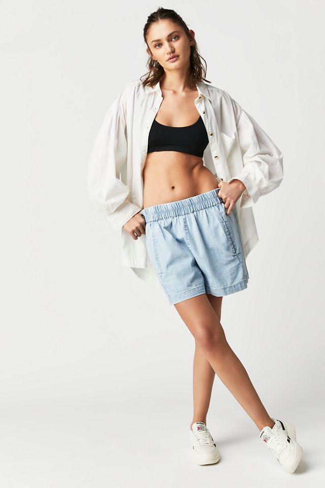 We The Free Get Free Chambray Pull-On Shorts #2
