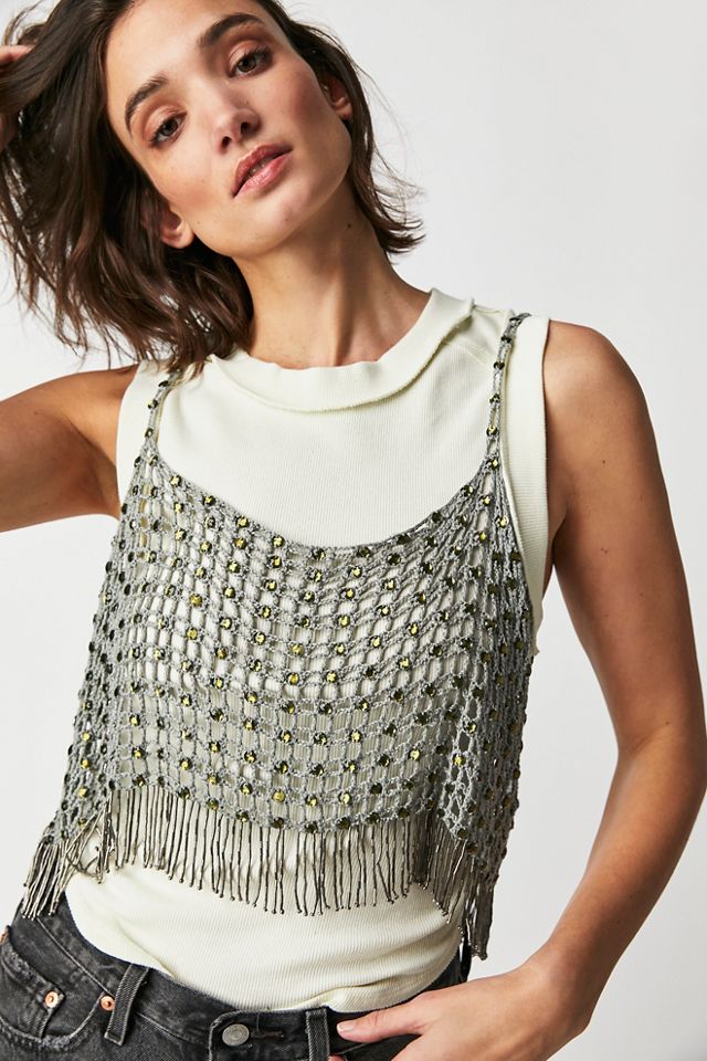 Free people store crochet tank