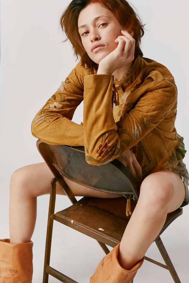 Veste motarde en daim Honeybuzz #4