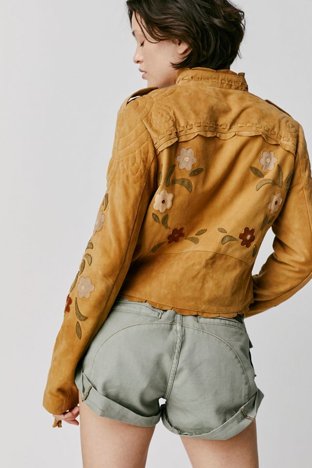 Veste motarde en daim Honeybuzz #2