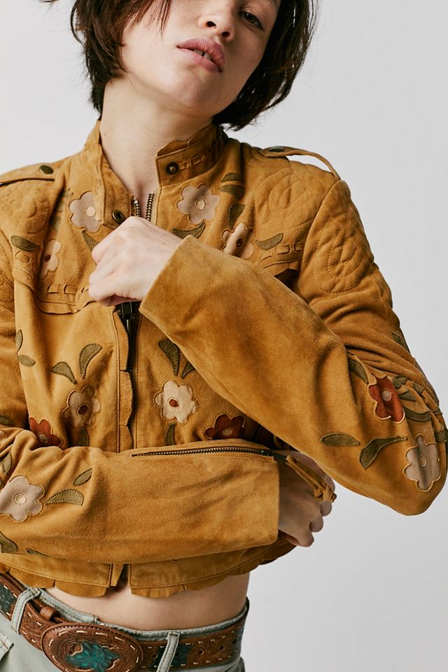 Veste motarde en daim Honeybuzz #3