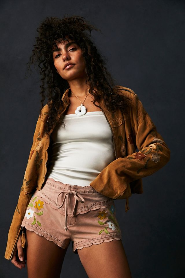 Veste motarde en daim Honeybuzz #1