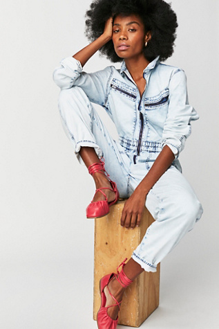 OneTeaspoon Florence Olivia Denim Jumpsuit | Free People