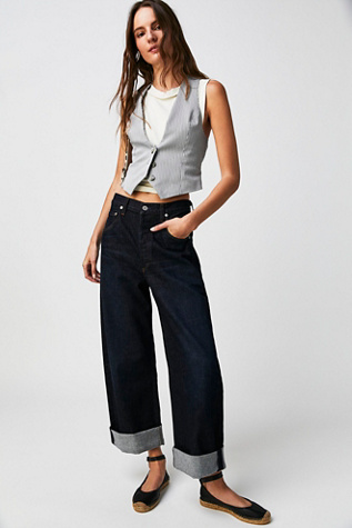 Citizens Of Humanity Ayla Baggy Cuffed Crop Jeans In Bandit