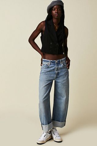 Jeans Citizen Of Humanity évasé Taille Basse Bleu Foncé - Occasion Très Bon état