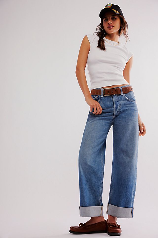 Citizens of Humanity Ayla Baggy Cuffed Crop Jeans | Free People