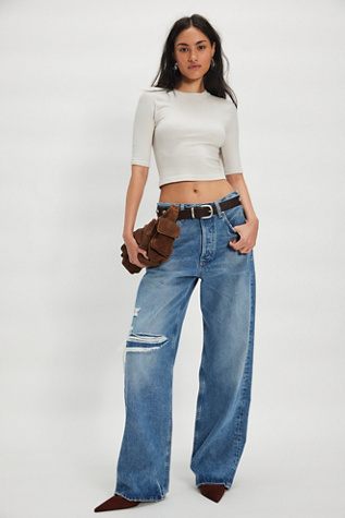 Jeans Baggy Ayla Citizens of Humanity en Calvary, pour femme taille: 27 chez Free People