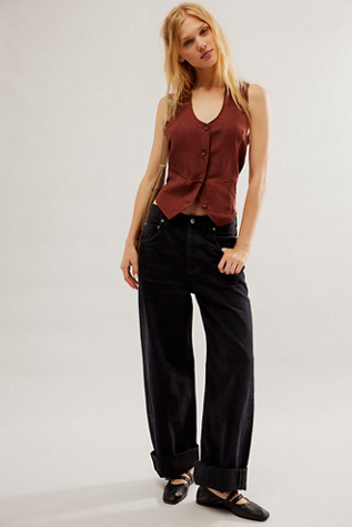 Citizens of Humanity Ayla Baggy Cuffed Crop Jeans at Free People in Voila, Size: 29