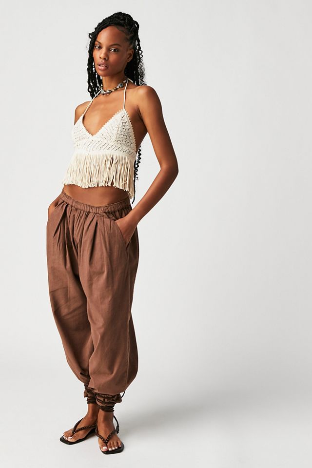 Anna Sui Crochet Lace Halter Top | Free People