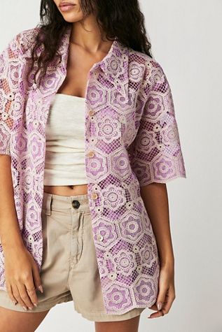 Anna Sui Mod Floral Buttondown Shirt