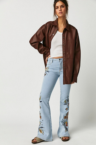 Driftwood Farrah Embroidered Flare Jeans