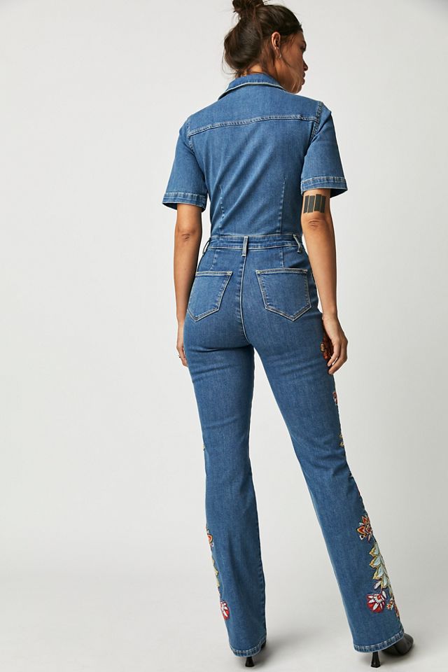 Liquor N Poker kick flare jumpsuit, ASOS