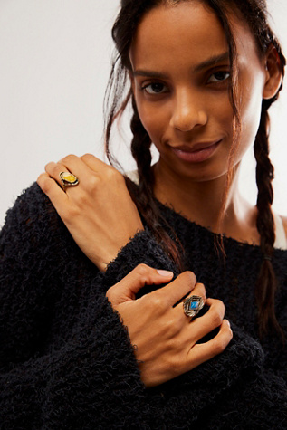 Dells Ring by Free People in Gold, Size: 7