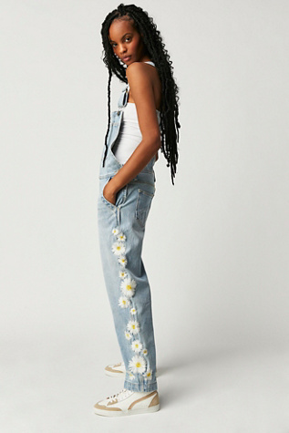 Rialto jean project floral clearance painted overalls