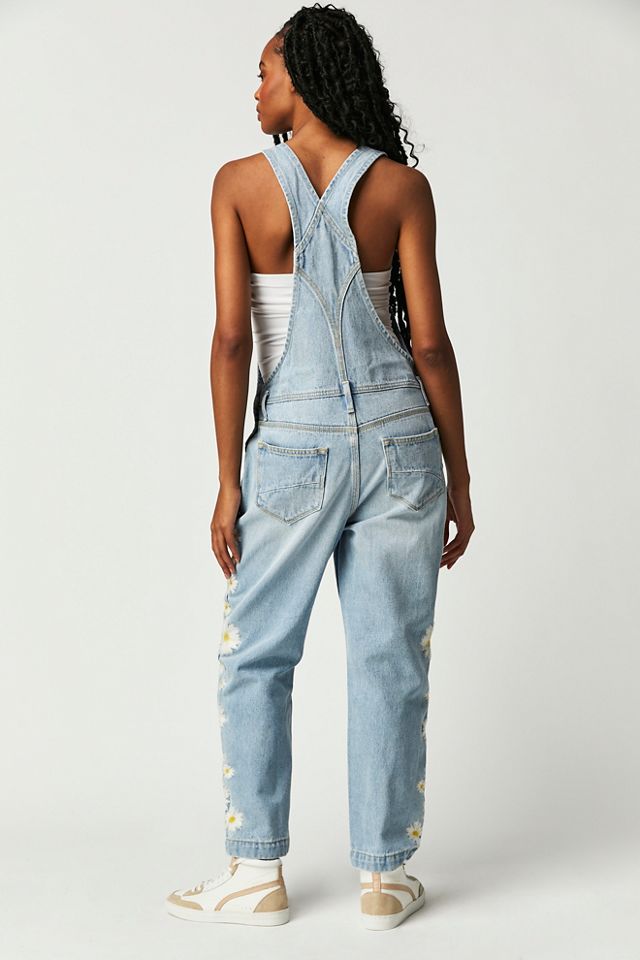 Driftwood Embroidered Overalls #1