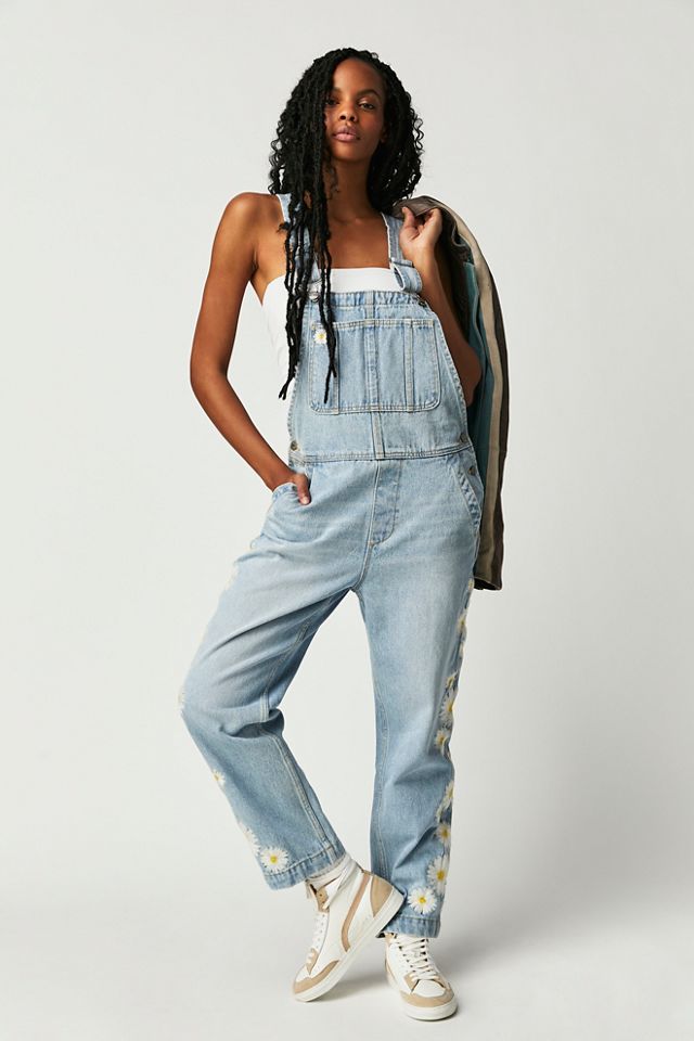 Driftwood Embroidered Overalls #2