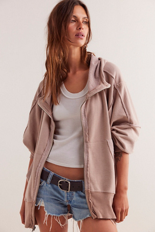 We The Free Camden Hoodie at Free People in Cashmere, Size: Medium