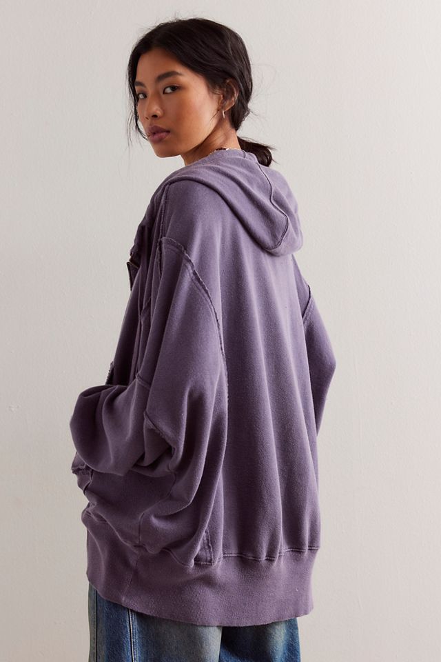 Free People We The Free Camden Cropped Sweatshirt in Brown