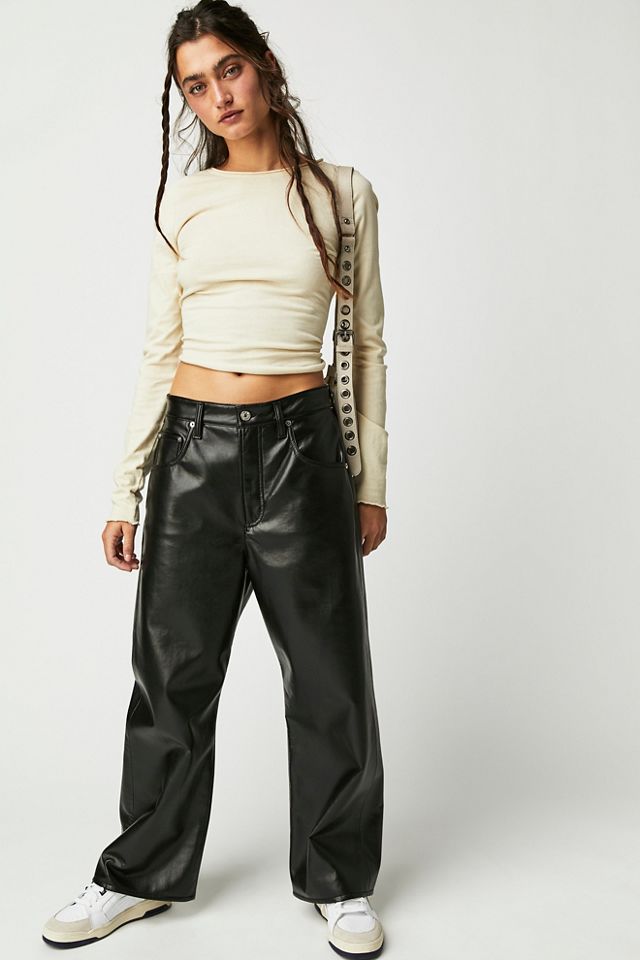 Citizens of Humanity Recycled Leather Gaucho Pants